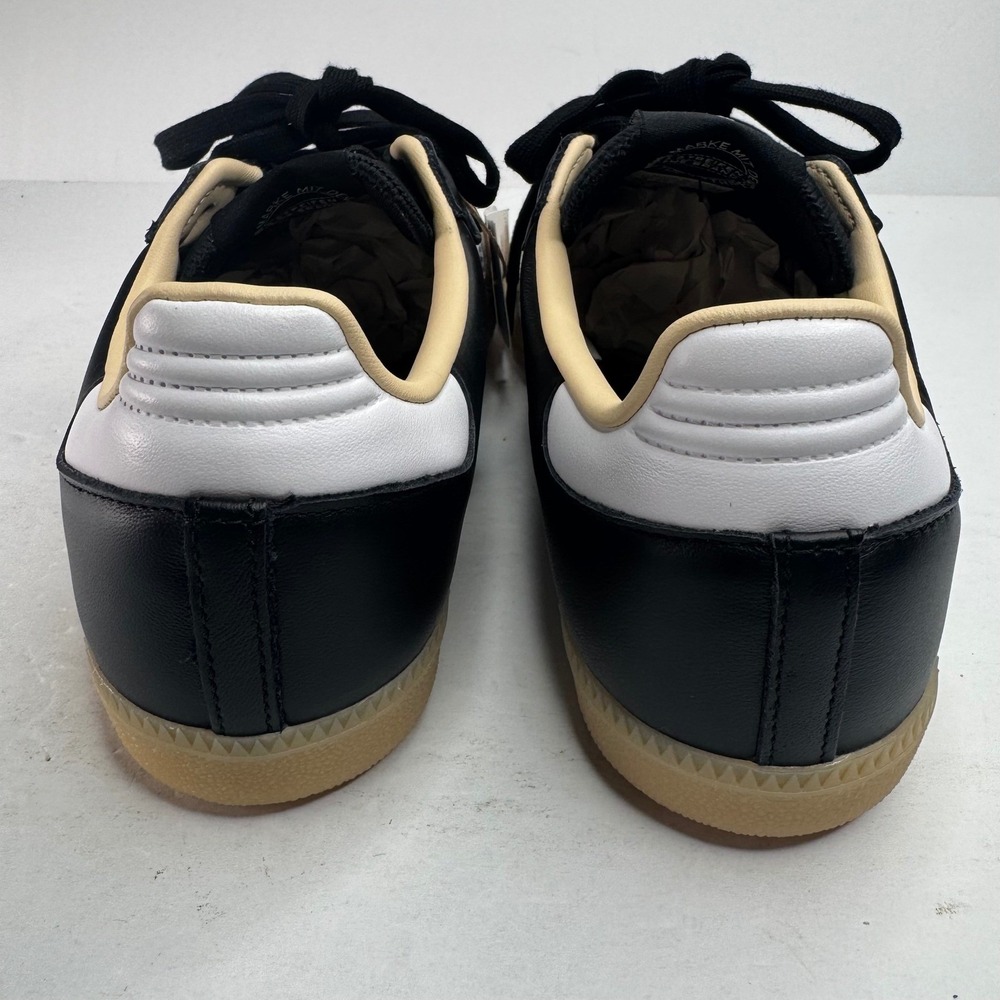 Adidas Samba OG Black White Gum Leather Suede Sneakers JS3832 Womens 8 NEW - Picture 4 of 8